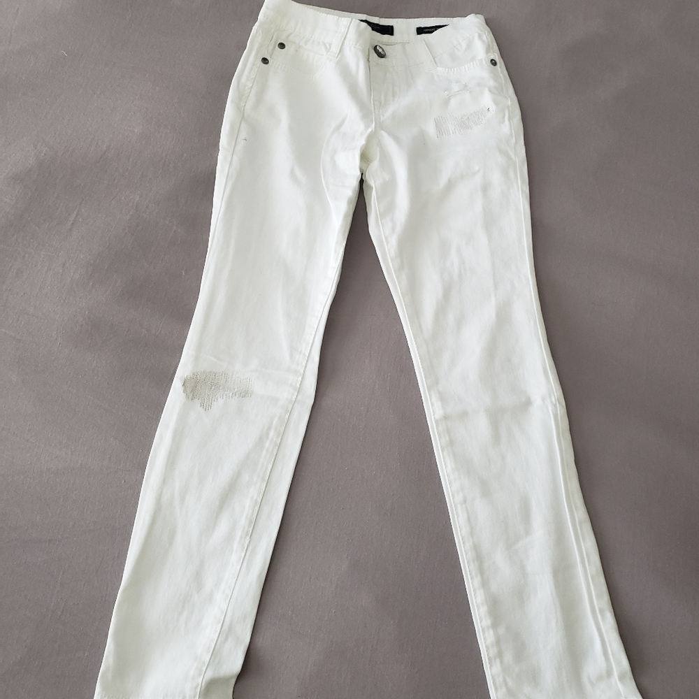 Girls Jessica Simpson white skinny pants size 8